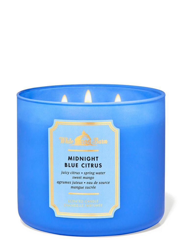 Midnight Blue Citrus 3-Wick Candle