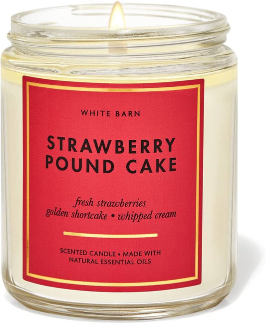 Strawberry Pound Cake Single Wick Candle