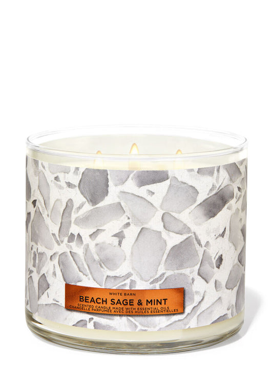 Beach Sage & Mint 3-Wick Candle