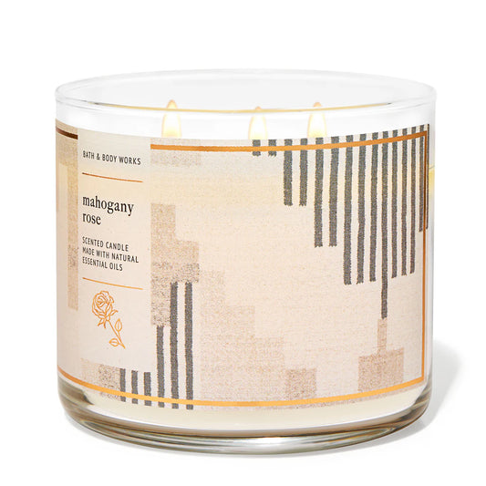 Mahogany Rose 3-Wick Candle