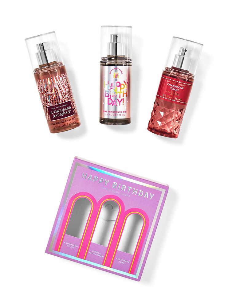 Happy Birthday Travel Size Mist Set