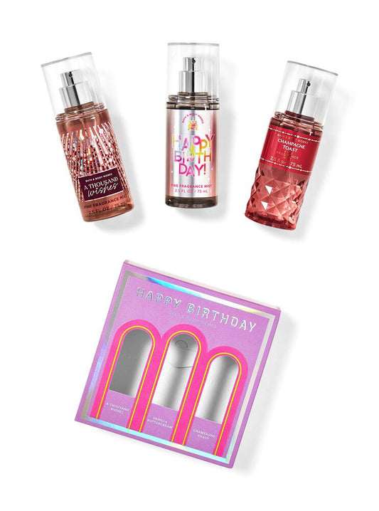 Happy Birthday Travel Size Mist Set